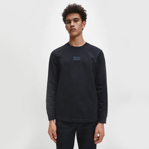 Calvin Klein pánské černé triko s dlouhým rukávem - L (BEH)